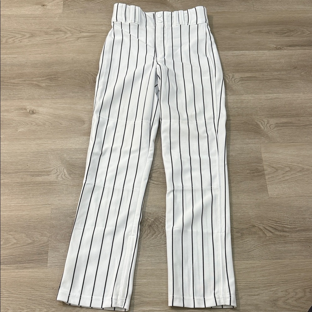 White Striped baseball Pants kids
